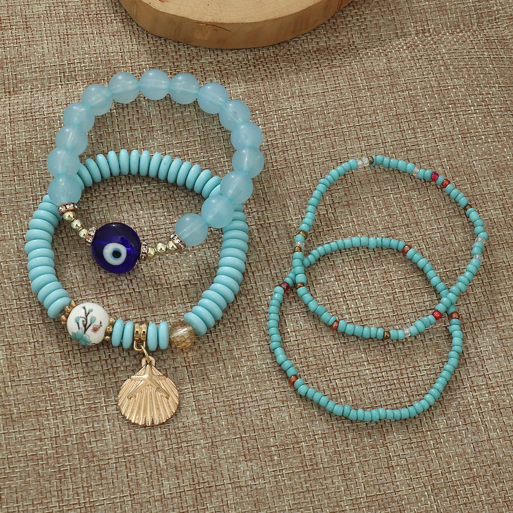 Ensemble de bracelets à superposer Boho Protection Stack - Assortiment