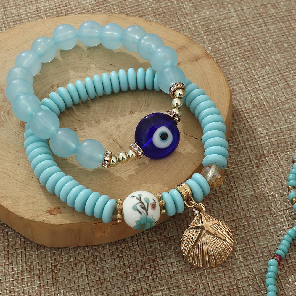 Ensemble de bracelets à superposer Boho Protection Stack - Assortiment