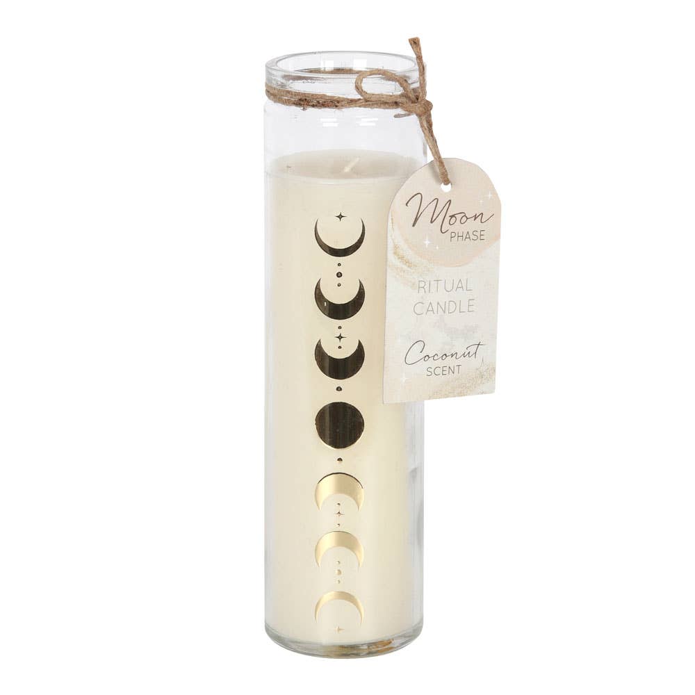 Bougie en tube de noix de coco Moon Phase