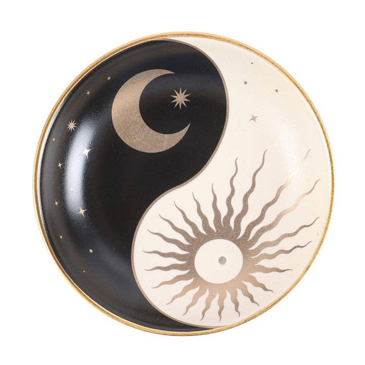 Porte-encens en céramique Yin Yang